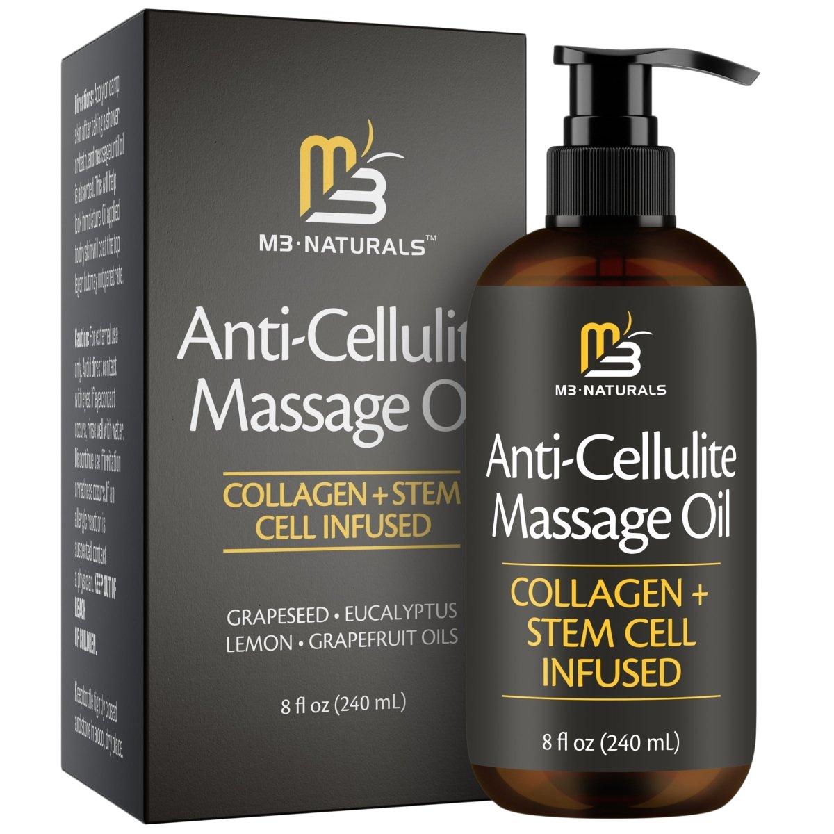 Anti-Cellulite Massage Oil, Grapefruit & Lemon, 8oz